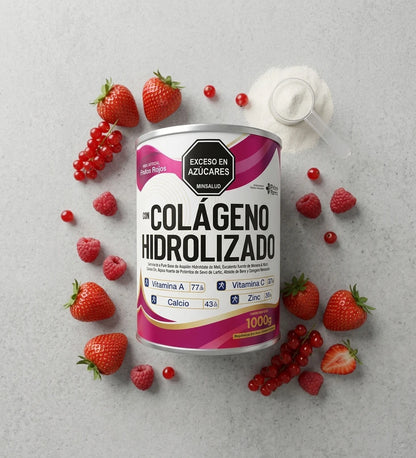 Colágeno Hidrolizado Frutos Rojos: Sabor y Juventud en Cada Cucharada