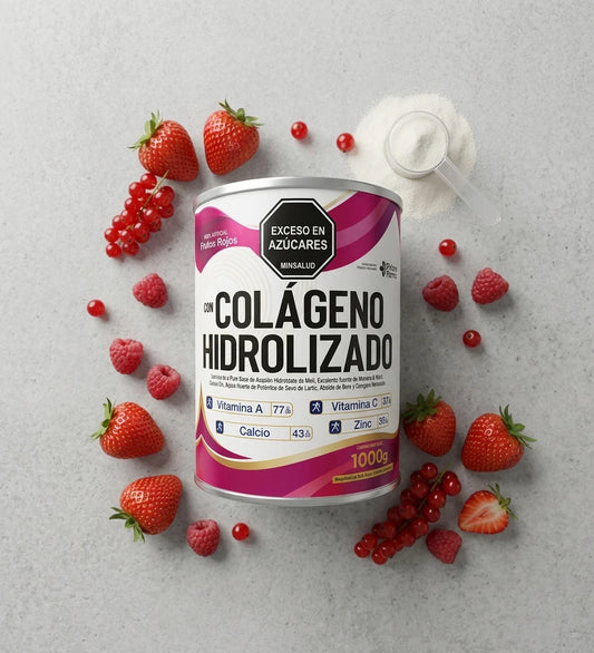 Colágeno Hidrolizado Frutos Rojos: Sabor y Juventud en Cada Cucharada