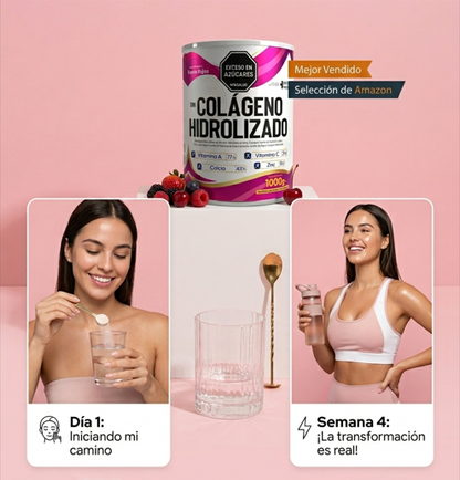 Colágeno Hidrolizado Frutos Rojos: Sabor y Juventud en Cada Cucharada